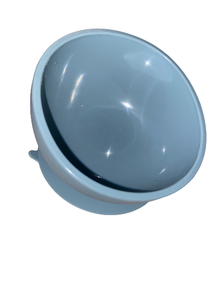 Silicone Suction Bowl - Steel Blue