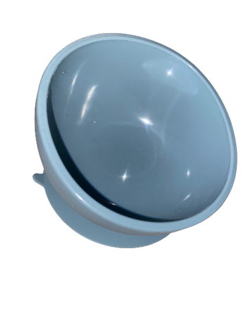 Silicone Suction Bowl - Steel Blue