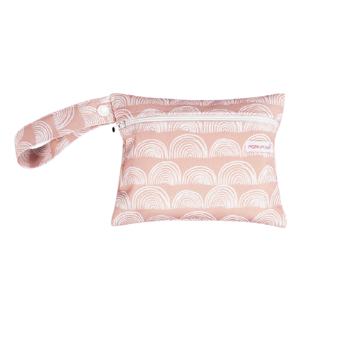 Dusty Pink Rainbows Wet Bag - Mini